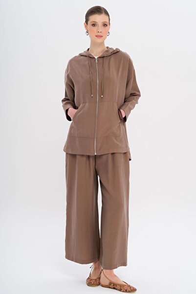 Olcay Casual Modal Σετ με κουκούλα ΚΑΦΕ 9294-TK