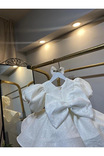 Laresse Balon Kollu Simli Tokalı Kız Çoçuk Abiye Elbise