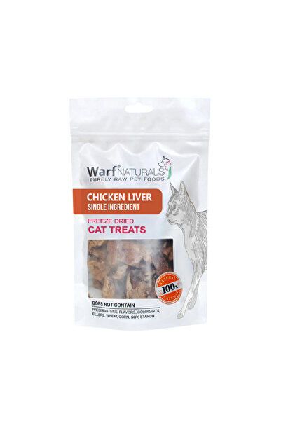 Warf Naturals Freeze Dried Tavuk Ciğer Kedi Ödülü 40 gr