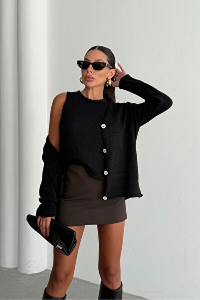 Noi Belis Regular Kalıp 2'li Bluz-Hırka Triko Takım AW25HI0005