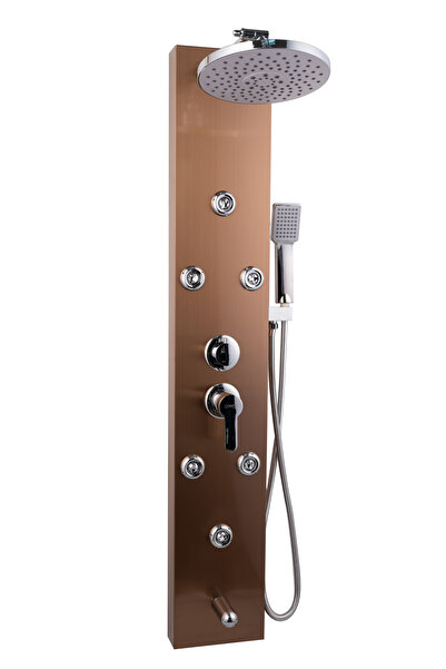 Trendy's Panou de dus cu hidromasaj, TRENDY’S cu 4 functii, rose satinat