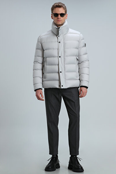 Lufian Dante Goose Feather Men's Coat Stone