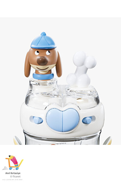 Vagonlife Diller Double Use with Straw/Comfortable Drinking Neck Hanger Cute Dog 580 ml