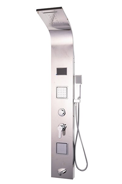 Trendy's Panou dus TRENDY’S, cu hidromasaj inox 5 functii Digital Thermo, crom lucios