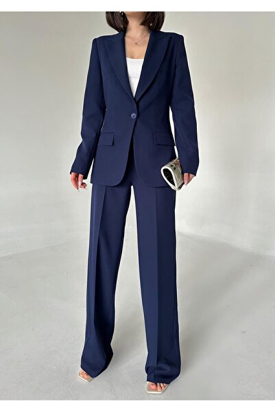 Vuntal BUTİK Піджак з піджаком на одному ґудзику та брючний костюм