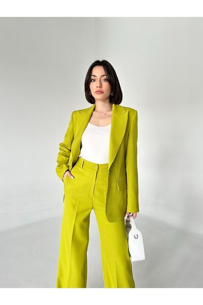 Vuntal BUTİK Блейзер Костюм на одному ґудзику Піджак Штани