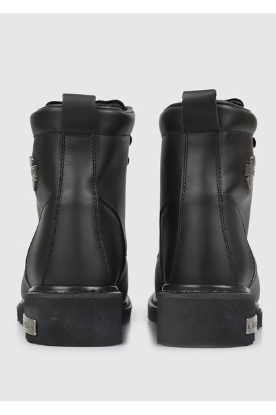Harley Davidson Gibson Siyah Yağlı Erkek Deri Bot 025M100109