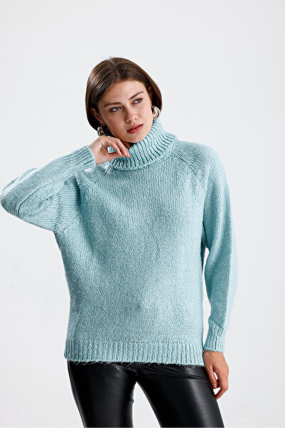 Figo Πλεκτό πουλόβερ με ζιβάγκο Raglan μανίκι