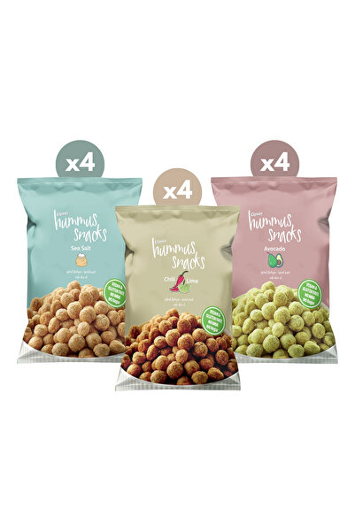 Cipsaş مجموعة شرائح الحمص النباتية الخالية من الغلوتين من Hummus Snacks 45 جر...