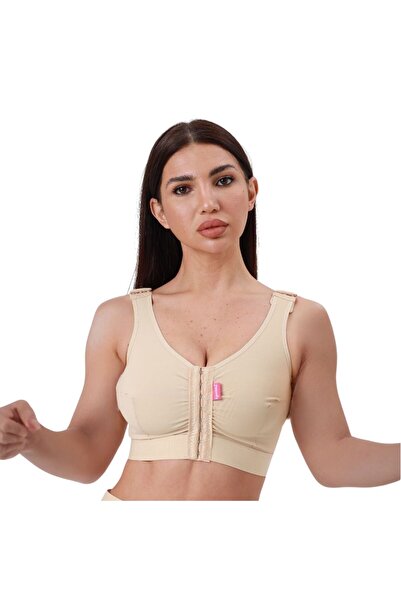LİPOTEKS Postoperative Breast Revision Bra Corset with Buckle Cup/Aggrafed