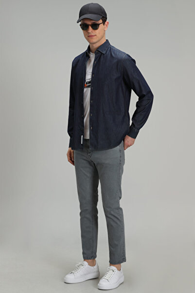 Lufian Helt Spor 5 Cep Erkek Pantolon Slim Fit Gri