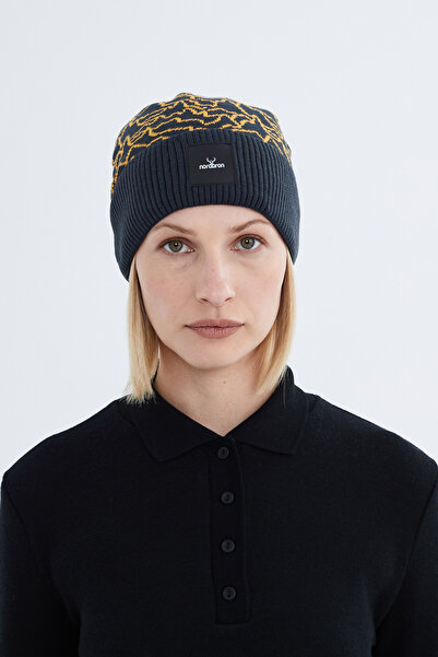 Nordbron Kadın Siyah Yumuşak Renkli Desenli Bere Esnek Çift Katlamalı Kışlık ...