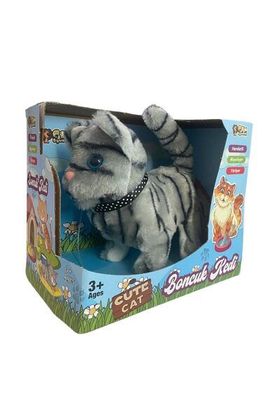 Sole Yürüyen, Sesli Hareketli Sevimli Peluş Kedi - Sweet CAT