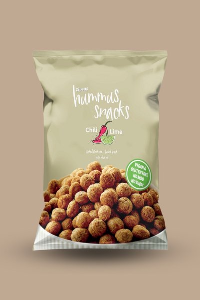 Cipsaş Hummus Snacks Chili & Lime Aromalı Vegan Glutensiz Nohut Cipsi 45 G X 6 Adet