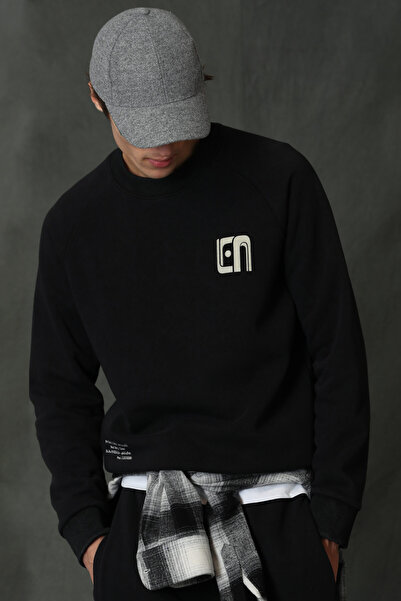 Lufian Owen Erkek Sweatshirt Siyah