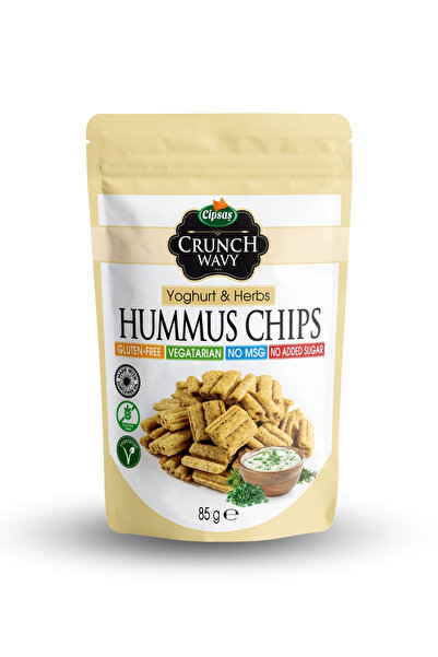 Cipsaş رقائق الحمص النباتية الخالية من الغلوتين بنكهة الزبادي والخضرة الموسمية