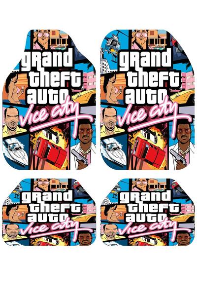 Carmine Carpet Dekoratif Gta Desenli Oto Paspas Takımı