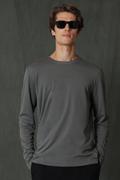 Lufian Ανδρικό μακρυμάνικο μπλουζάκι Carter πράσινο