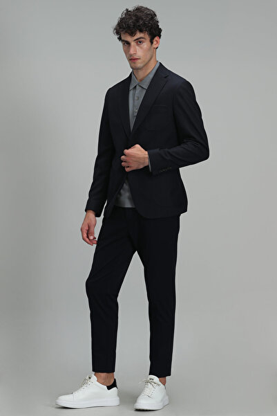 Lufian Cors Spor Erkek Blazer Ceket Slim Fit Lacivert