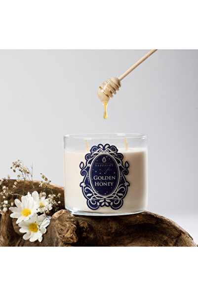 Sapphire Home Store GOLDEN HONEY 450gr Doğal Kokulu Mum