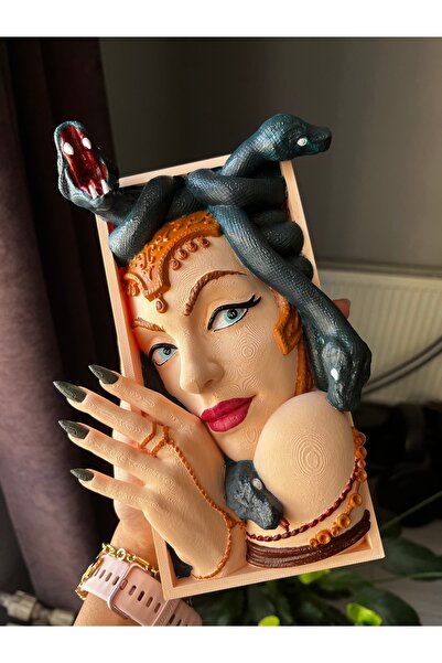 Gonulella Medusa Antique Book Nook Book Corner Special Design Book Holder