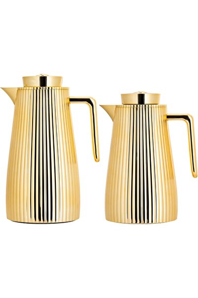 ALSAIF Lara 2-Pieces Coffee and Tea Vacuum Flask, leak-proof and keeps drinks hot, 0.70Liter/1.0Lite