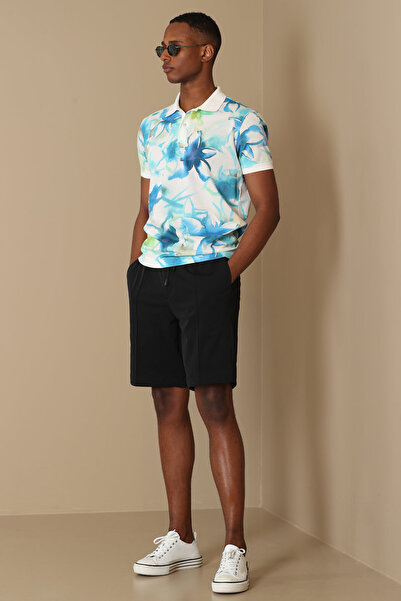 Lufian Masar Smart Erkek Polo Tişört Mavi