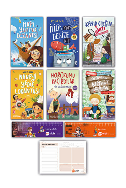 Timaş Çocuk Operasyon Nohut Pilav - İyilik Yap Denize At - Hapı Yuttuk Eczanesi - Kayıp Çileğin Sırrı Set