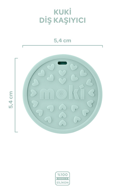 Moki Silikon Diş Kaşıyıcı Kuki Spring Yeşil