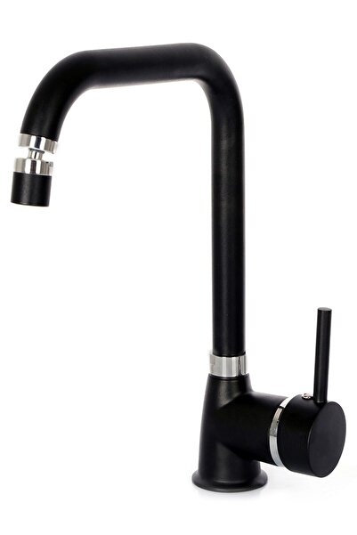 KUSTAR Varna Black Kitchen Sink Faucet with 360° Movable Aerator