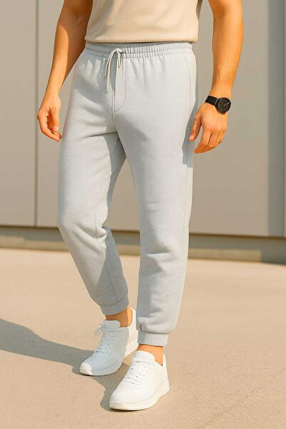 TREND ALİSSE Ανδρικό γκρι παντελόνι φόρμας Standard Fit, κανονικής εφαρμογής,...