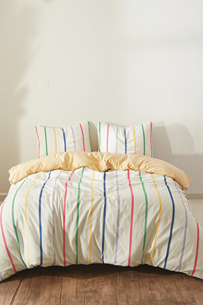 Ricco Lifes Sarı Summer BOMB Çift Kişilik Nevresim Takımı (ÇARŞAFSIZ)