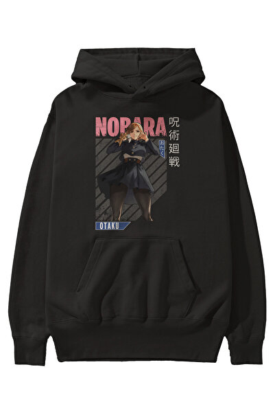 Ankhises Nobara Kugisaki 4 Anime Front Štampano Crna majica sa kapuljačom Ove...