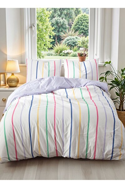 Ricco Lifes Letní sada povlečení Lila Summer Bomb pro dvě osoby (BEZ prostěradla)