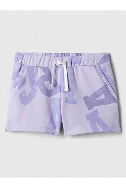 GAP Kız Çocuk Lila Gap Logo Fleece Şort