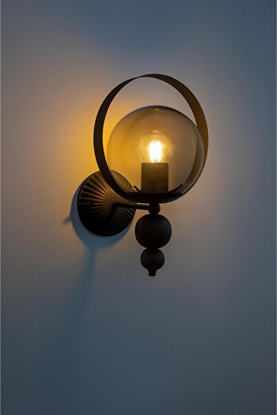 VENON Natural Lighting - Antique Glass Sconce (Glope with Honey Glass)