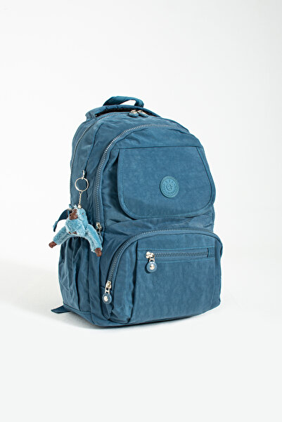 Baginn Geantă de școală unisex din clinkr cu breloc cu gorilă, cadou pentru liceu, rucsac pentru școala gimnazială