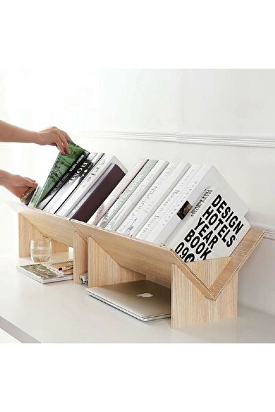 mcm aksesuar Masa Üstü Organizer Dekoratif Demonte Kitap Rafı Kitaplık Kitap Standı Plak Standı