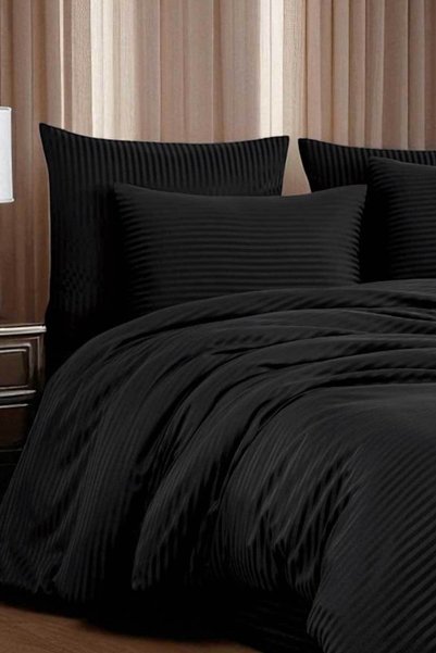 Cottonest طقم غطاء لحاف مزدوج من القطن الساتان |   200 × 220 سم |   قطني |   ملمس ناعم