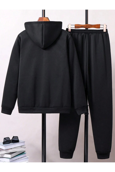 Risil-Nu Company Kosárlabda sziluett nyomott tréningruha szett – kapucnis pulóver és kocogó melegítőnadrág