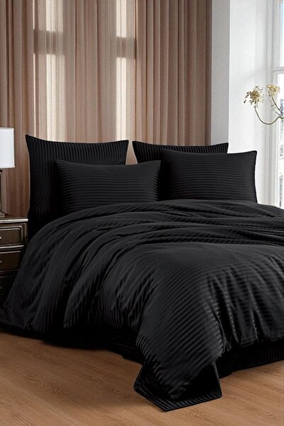 Cottonest طقم غطاء لحاف ستان مقاس مزدوج 200×220 قطن