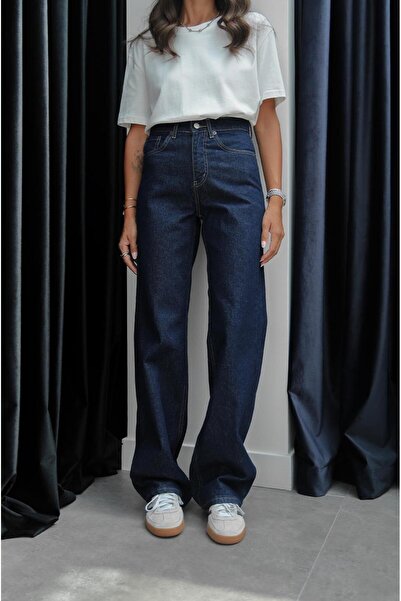 Havoş Sötét sötétkék Kuzmina egyenes Jean