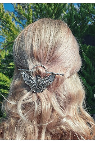 Freya Koruyucu Baykuş Viking Iskandinav Toka Bakır Renk(ANTİK GOTHİC RÖNESANS)