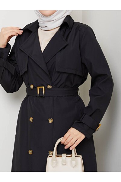 RACE FASHİON Αδιάβροχη καμπαρντίνα με διπλό γιακά και ζώνη σε όλο το μήκος RC1403056