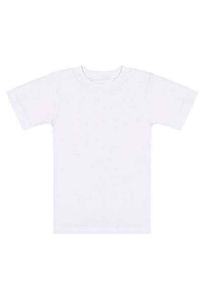 ÖZKAN underwear Özkan 0706 3 Pack Boy's 100% Cotton Ribbed Flexible Comfortable Half Sleeve Closed Collar Undershirt T-Shi