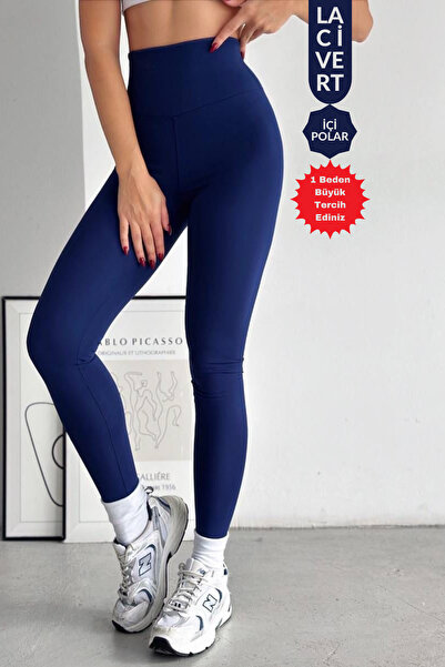 Balenbi Жіночі легінси із завищеною талією - в рубчик та відновлення, зимова модель 1050