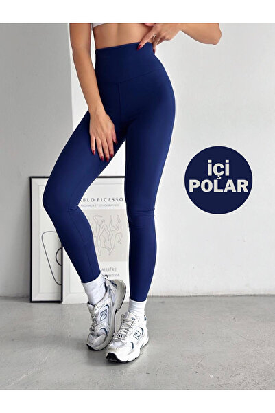 Balenbi Жіночі легінси із завищеною талією - в рубчик та відновлення, зимова модель 1050