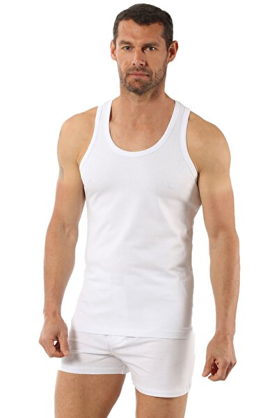 ÖZKAN underwear Özkan 0267 6 Pack Men's Cotton Lycra Single Jersey Flexible Comfortable Back Cross Athlete Rambo Athlete;