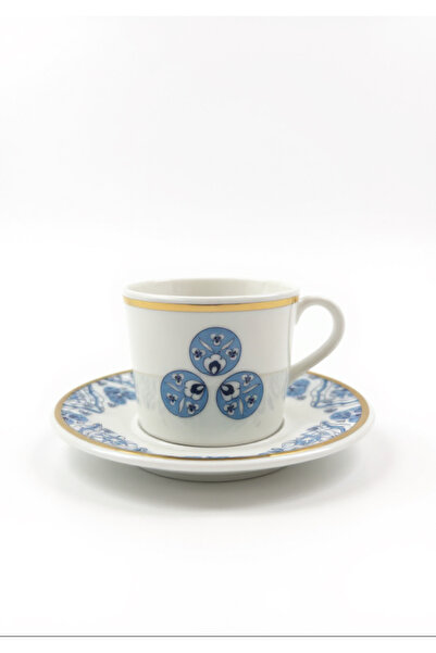 Motiff Set of 2 Coffee Cups with Tsintemani Motif in Gift Box
