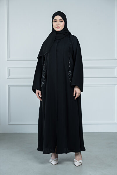 LAVİNİA Lavinia women's abaya, hand-embroidered, Internet fabric